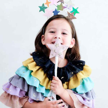Rainbow Ruffle Cape